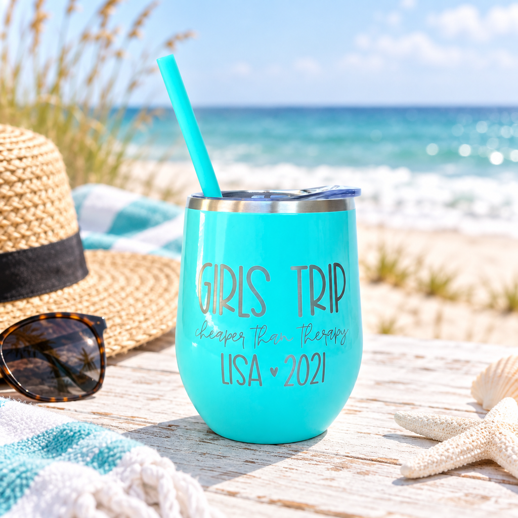Personalized Girls Trip Wine Tumblers