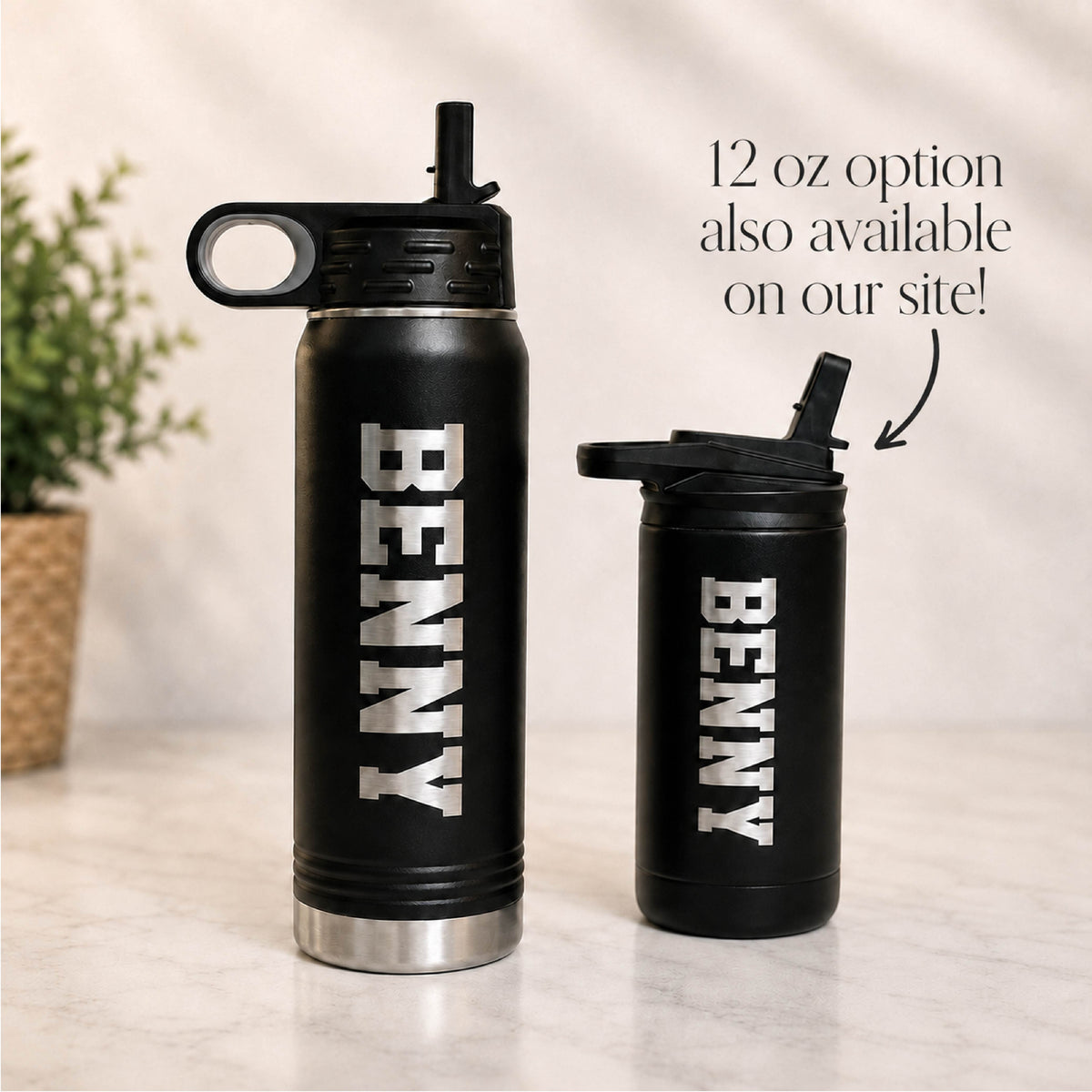 Personalized 20 oz Water Bottle with Name