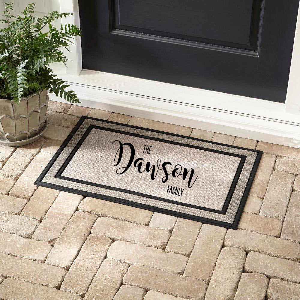 Custom Doormat || Housewarming Gift || Personalized Entry Mat with Name ||  Indoor or Outdoor Decor