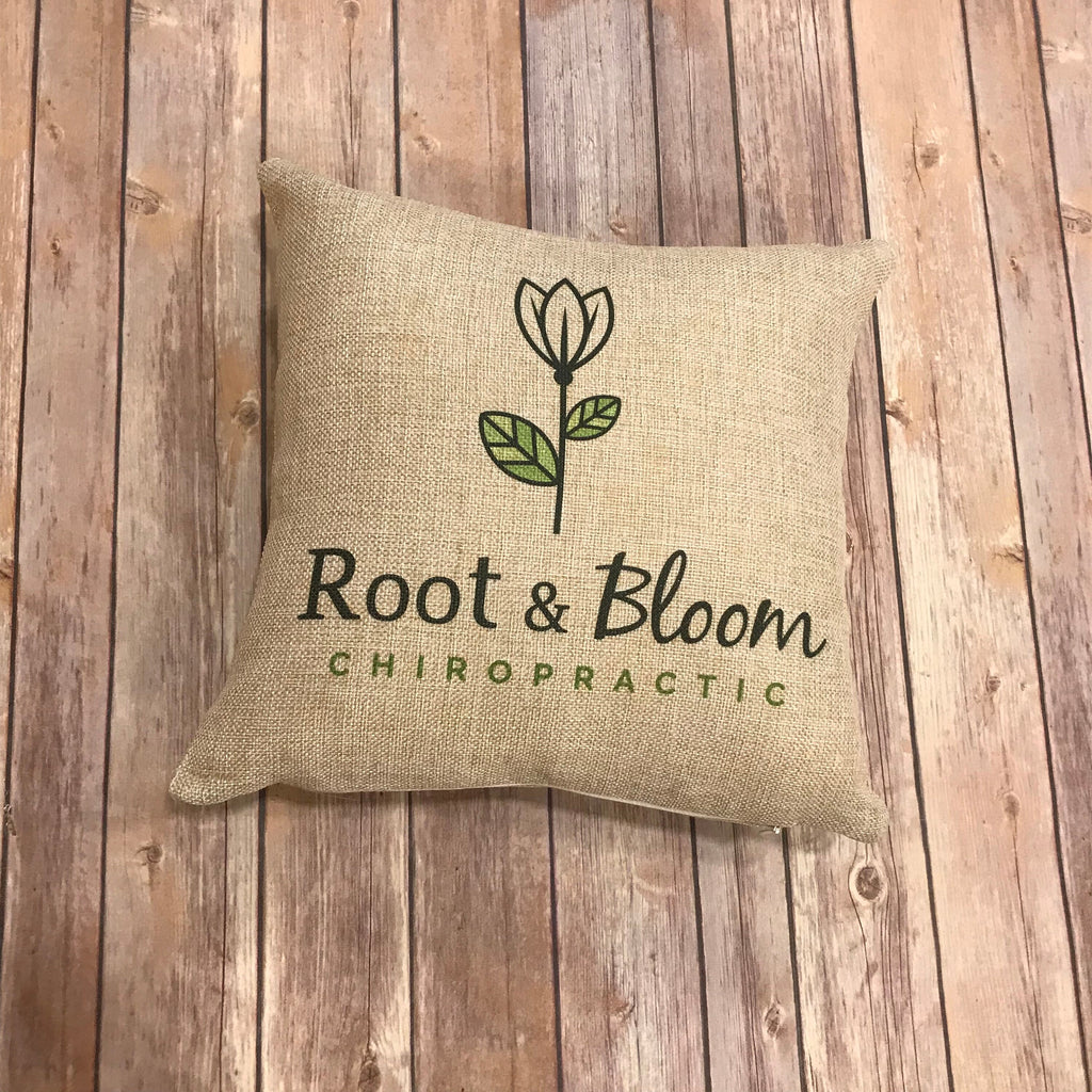 YOUR LOGO HERE || Custom Pillow with Business Logo || Throw Pillow for Office || Business Office Decor