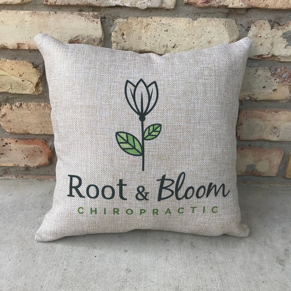 YOUR LOGO HERE || Custom Pillow with Business Logo || Throw Pillow for Office || Business Office Decor