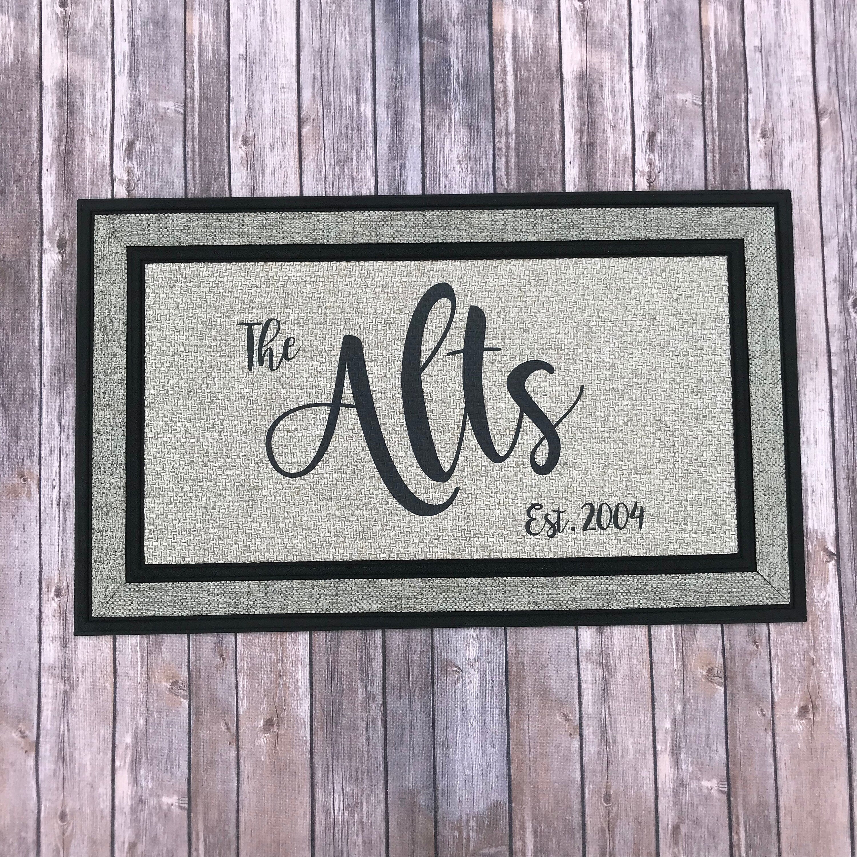 Custom Doormat || Housewarming Gift || Personalized Entry Mat with Name ||  Indoor or Outdoor Decor