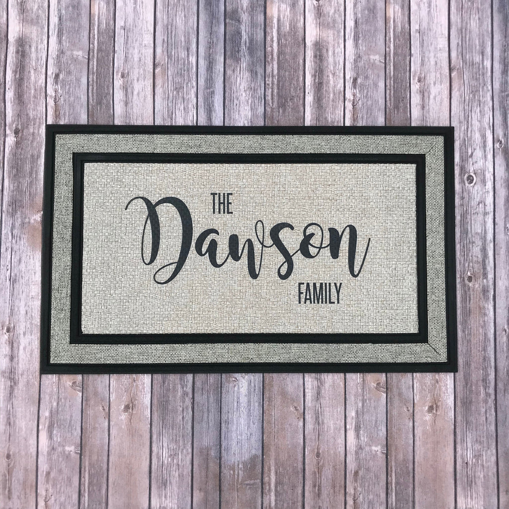 Custom Doormat || Housewarming Gift || Personalized Entry Mat with Name ||  Indoor or Outdoor Decor