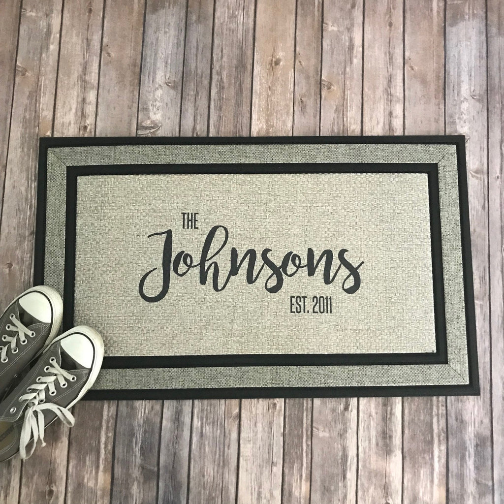 Custom Doormat || Housewarming Gift || Personalized Entry Mat with Name ||  Indoor or Outdoor Decor