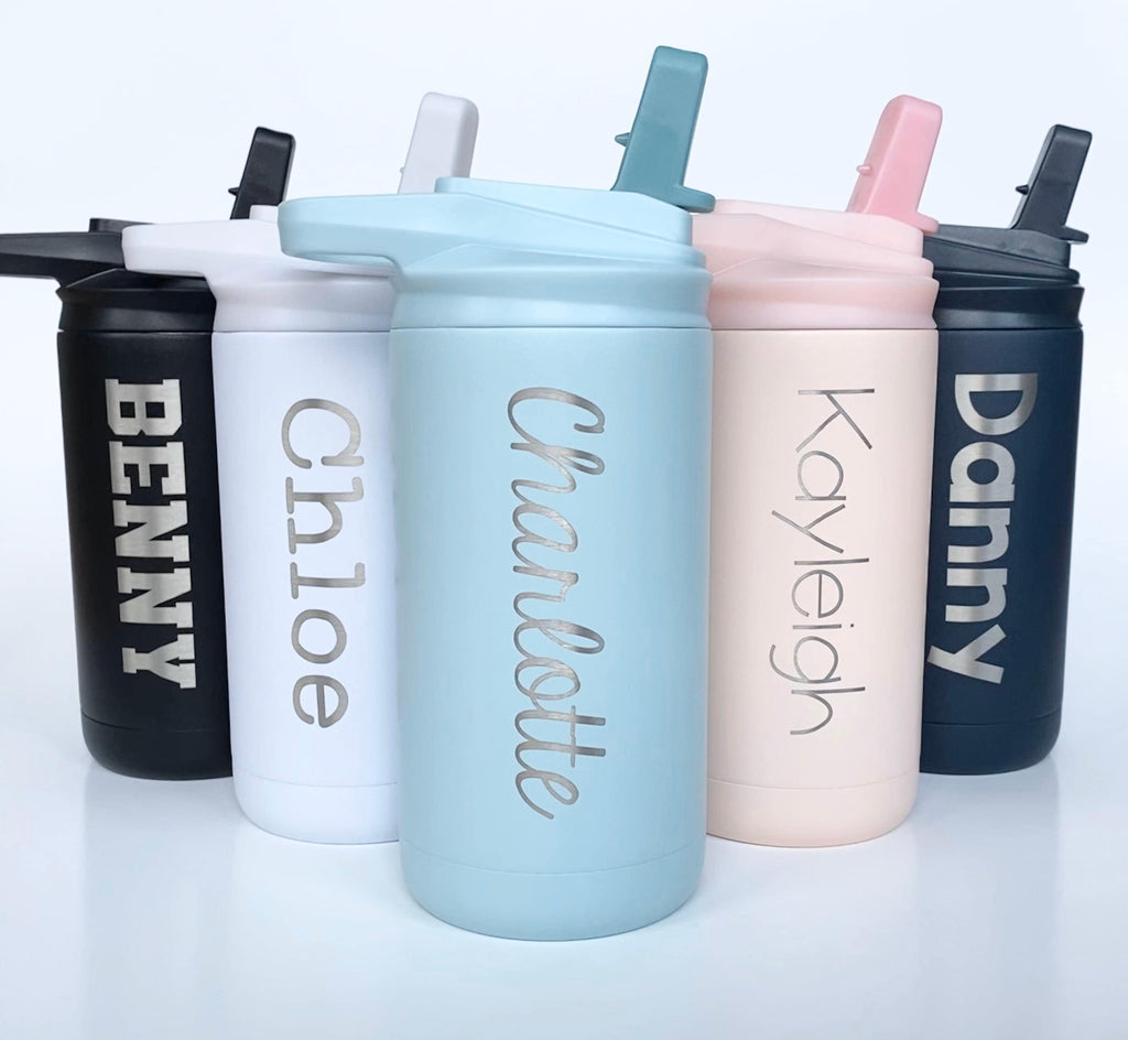 REPLACEMENT STRAWS | For Engraved Kids Water Bottle with Name | Personalized Cup for School Sports Daycare