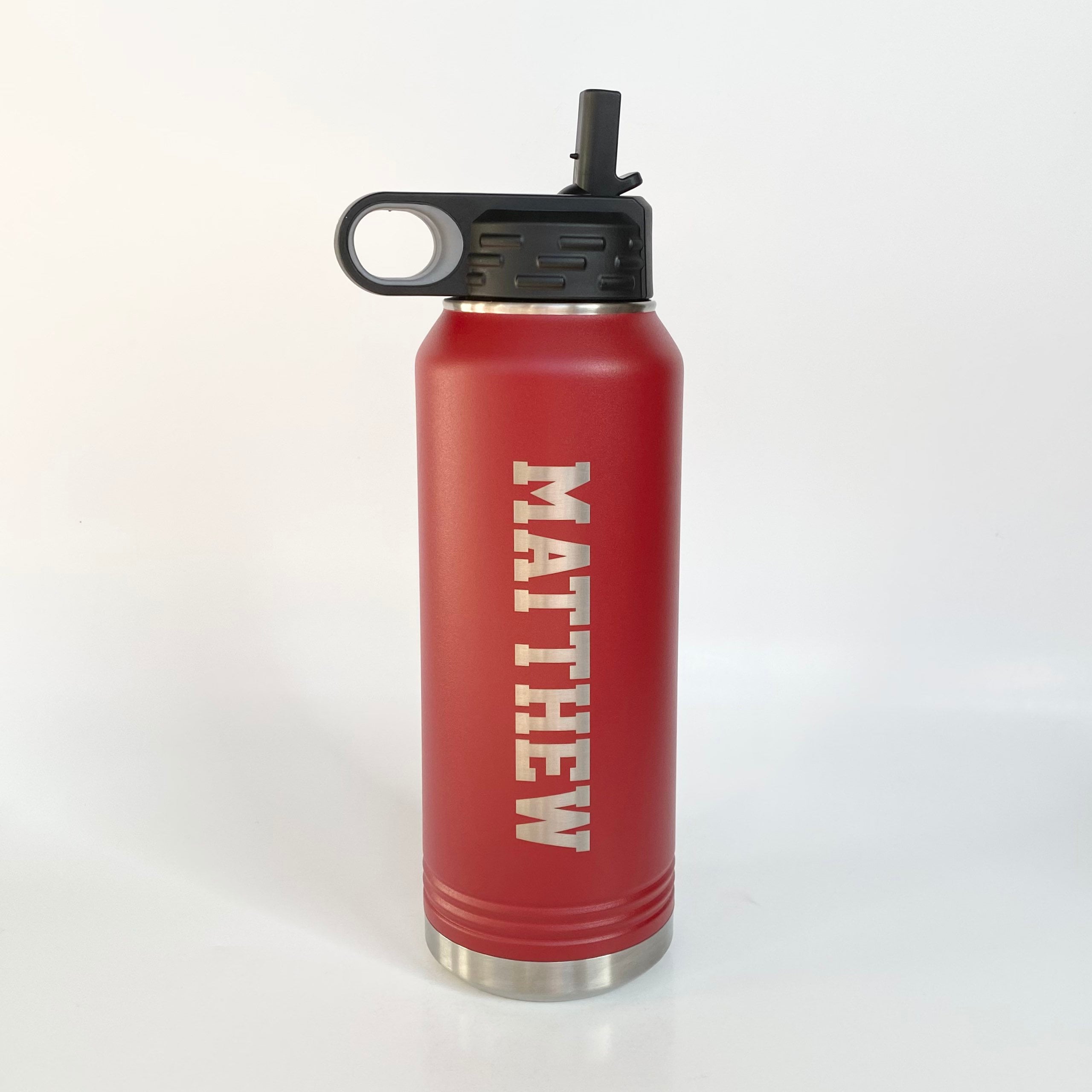 Laser Engraved Water Bottle || Back to School || Custom Cup with Name or Logo || Personalized Tumbler || Sports Bottle Team Gift