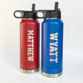 Laser Engraved Water Bottle || Back to School || Custom Cup with Name or Logo || Personalized Tumbler || Sports Bottle Team Gift