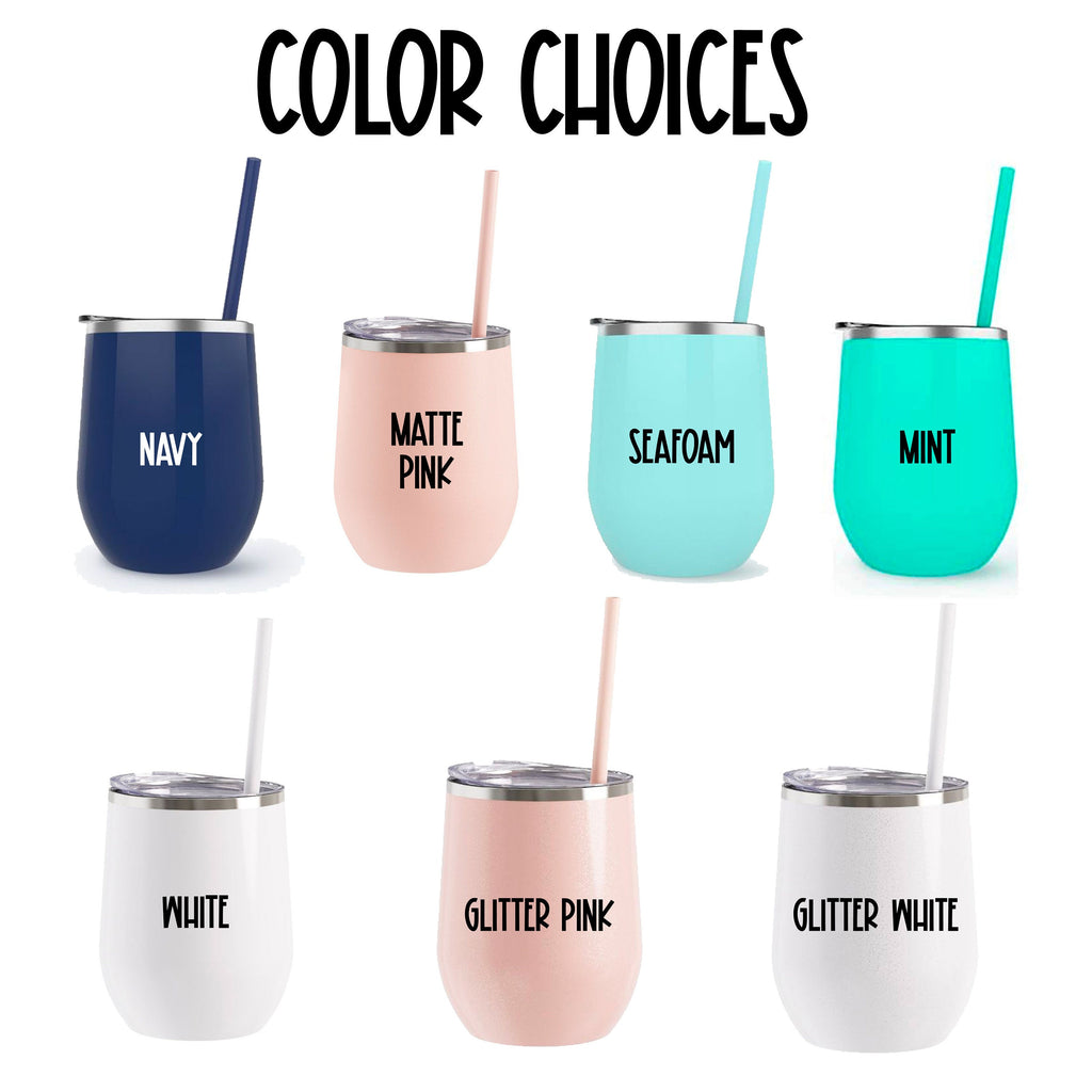 Girls Trip Wine Tumbler | Vacation Gift or Souvenir | Wine Glass with Name | Trip with Friends