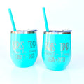 Girls Trip Wine Tumbler | Vacation Gift or Souvenir | Wine Glass with Name | Trip with Friends