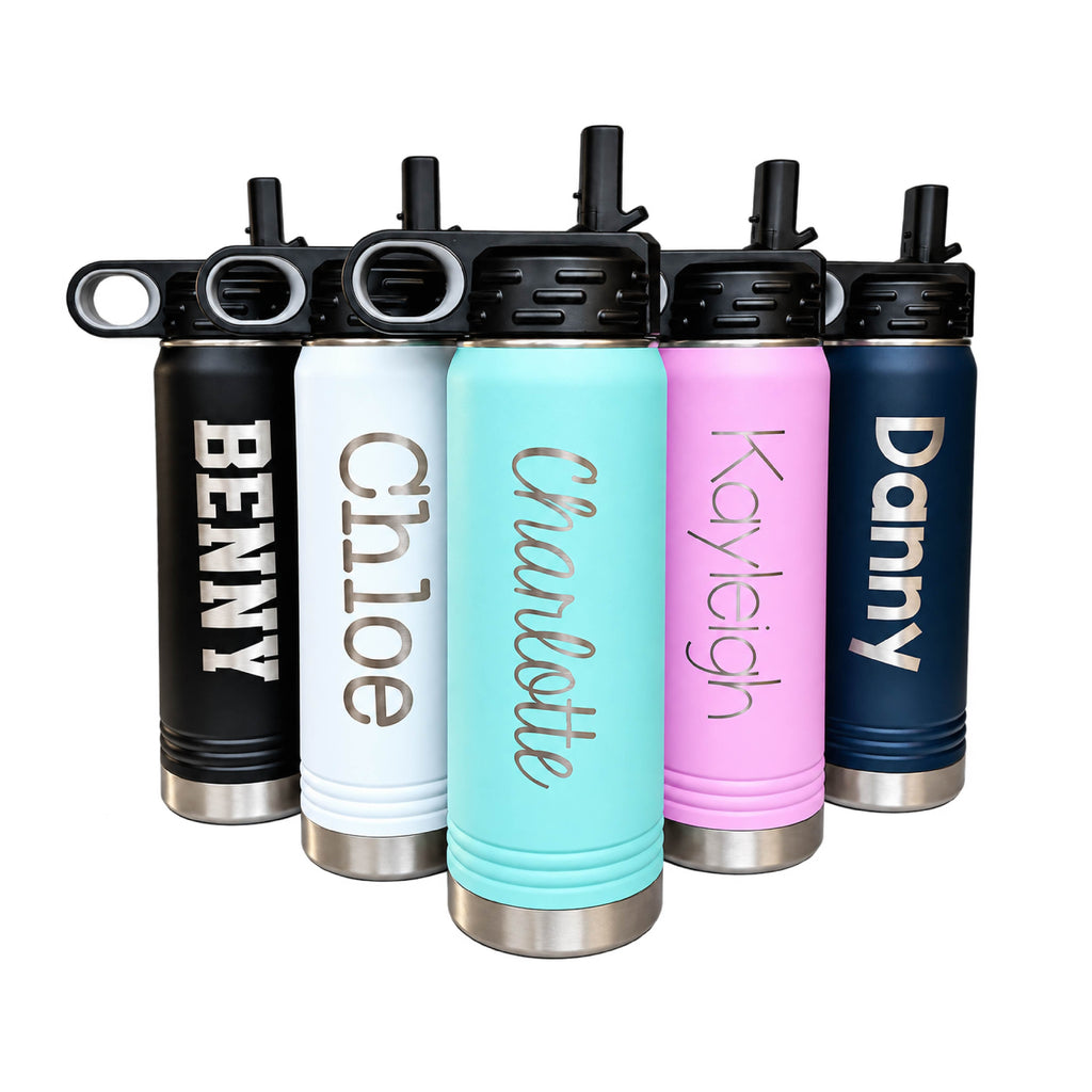 Personalized 20 oz Water Bottle with Name